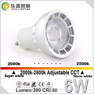BLOOM CCT DIMMING GU10 6w Spotlight 2000k-2800k